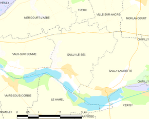 Poziția localității Sailly-le-Sec