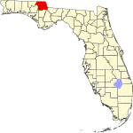 Округ Джэксон на карте штата.