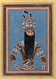 Mihr Ali (artiste iranien, actif vers 1800–1830). Portrait de Fath Ali Chah Qadjar, 1815.