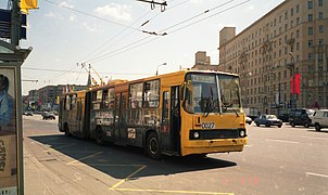 Moscow trolleybus 0027 Svarz-Ikarus, Star Wars Episode 2 advertisment (49517918953).jpg