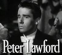 "Peter Lawford en la película The picture of Dorian Gray (El retrato de Dorian Gray), 1945"