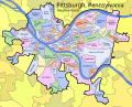 Map of Pittsburgh's neighborhoods