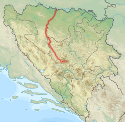 Pozíció Bosznia-Hercegovina térképén