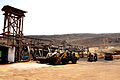 Machinery in Volcanic crater, Pedra de Lume