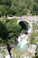 Brücke bei Promontogno (Foto von Juli 2011)