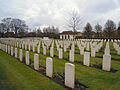 A section of the CWGC burials