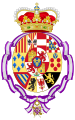 Coat of Arms as Princess of Asturias and widow (1875-1880)
