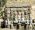De middelste figuren op de façade van Eflatun Pınar worden geïdentificeerd met de stormgod van de Hettieten en de Hattische zonnegodin Arinna