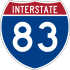 83號州際公路 marker
