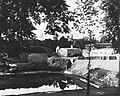Westseite des Sicherheitshafens etwa in der Mitte des heutigen Ebertplatzes, Foto vom Juli 1885