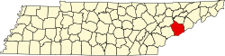 Koartn vo Sevier County innahoib vo Tennessee