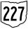 State Route 227 marker