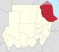 Pozicija vilajeta na karti Sudana