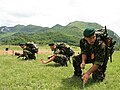 Vânători de munte during a military competition