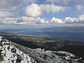 Estrecho de Mesina visto desde el monte Dinnammare, 1130 m.