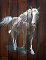 Tass Bareback by David Fairrington, oil on wood, 2009.