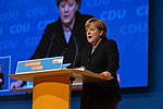 Merkel under CDU:s partidagar 2015.