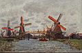 Claude Monet: Molinos de viento en las cercanías de Zaandam