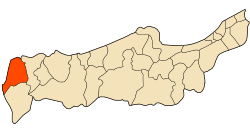 Location of Damous within Tipaza Province