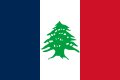 Bandera del Estado del Gran Líbano durante el mandato francés (1920-1943)