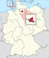 Lage Hamburgs in Deutschland, Location of Hamburg in Germany