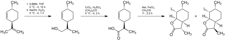 Synthese von Iodoweinlacton