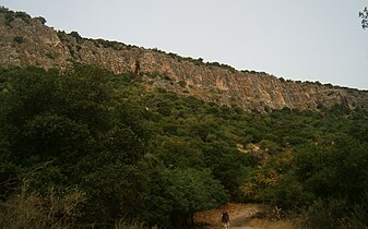 Cliffs of western Wadi Dishon in the north of the country