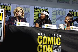 Jodie Whittaker, Regina King & Amandla Stenberg (41982826210).jpg