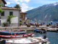 Alter Hafen von Limone sul Garda in der Altstadt