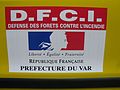 Logo de portière des véhicules DFCI État de la DDTM du Var en 2011.