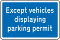 Vehicles With Permits Exempt
