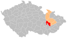 Okres Prostějov na mapě