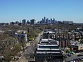 View down Baltimore Ave, West Philadelphia, towards Center City