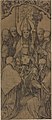 Saint Augustine with Six Canons. circa 1496-1498. pen and brush and black ink and gray on paper. 84.6 × 36.4 cm (33.3 × 14.3 in). Rotterdam, Museum Boijmans Van Beuningen.