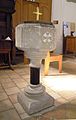 The 19th century baptismal font