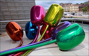 Tulipanes de Jeff Koons.
