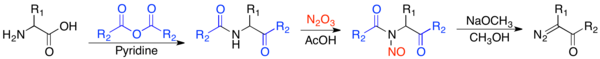 Franzen modification to Dakin-West reaction