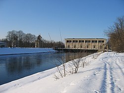 Technická budova zdymadel Moskevského průplavu