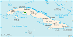 Endêmica de uma área (destacada em verde) de Ciénaga de Zapata, Cuba.