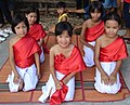 Female folk dancers.