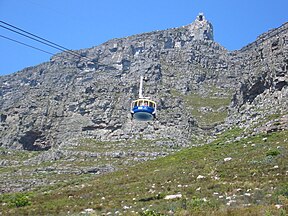 Cable car to Table Mountain