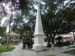 Monumento a la constitución en la plaza de la Constitución en San Agustín, Florida (EEUU).