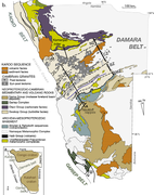 Геологія поясу Дамара (англ.)