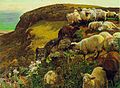 Oveja descarriada o Costas inglesas, de William Holman Hunt (Prerrafaelismo).