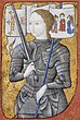 Miniatuur van Jeanne d'Arc (tussen 1450 en 1500), olie op canvas