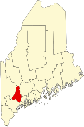 Contea di Androscoggin – Mappa