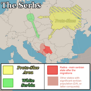 Serbische Migration im frühen 7. Jahrhundert