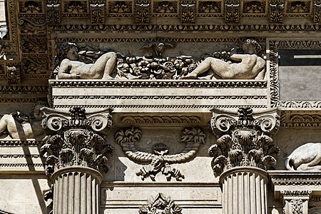 Renaissance Composite capitals of the Lescot Wing of the Louvre Palace, Paris, by Pierre Lescot, 1546-1551[7]