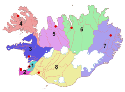 Περιφέρειες της Ισλανδίας