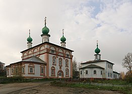 Spasan Toižetamižen (huralpäi) i Mikoi-arhangelan jumalanpertid Solikamskan kremlin sijas (ortodoksine hristanuskond), vn 2015 nägu